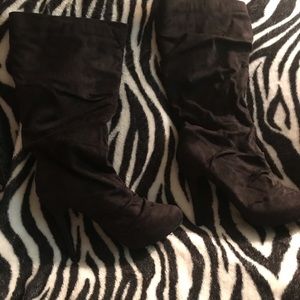 Michael Antonio Black Microfiber Boots